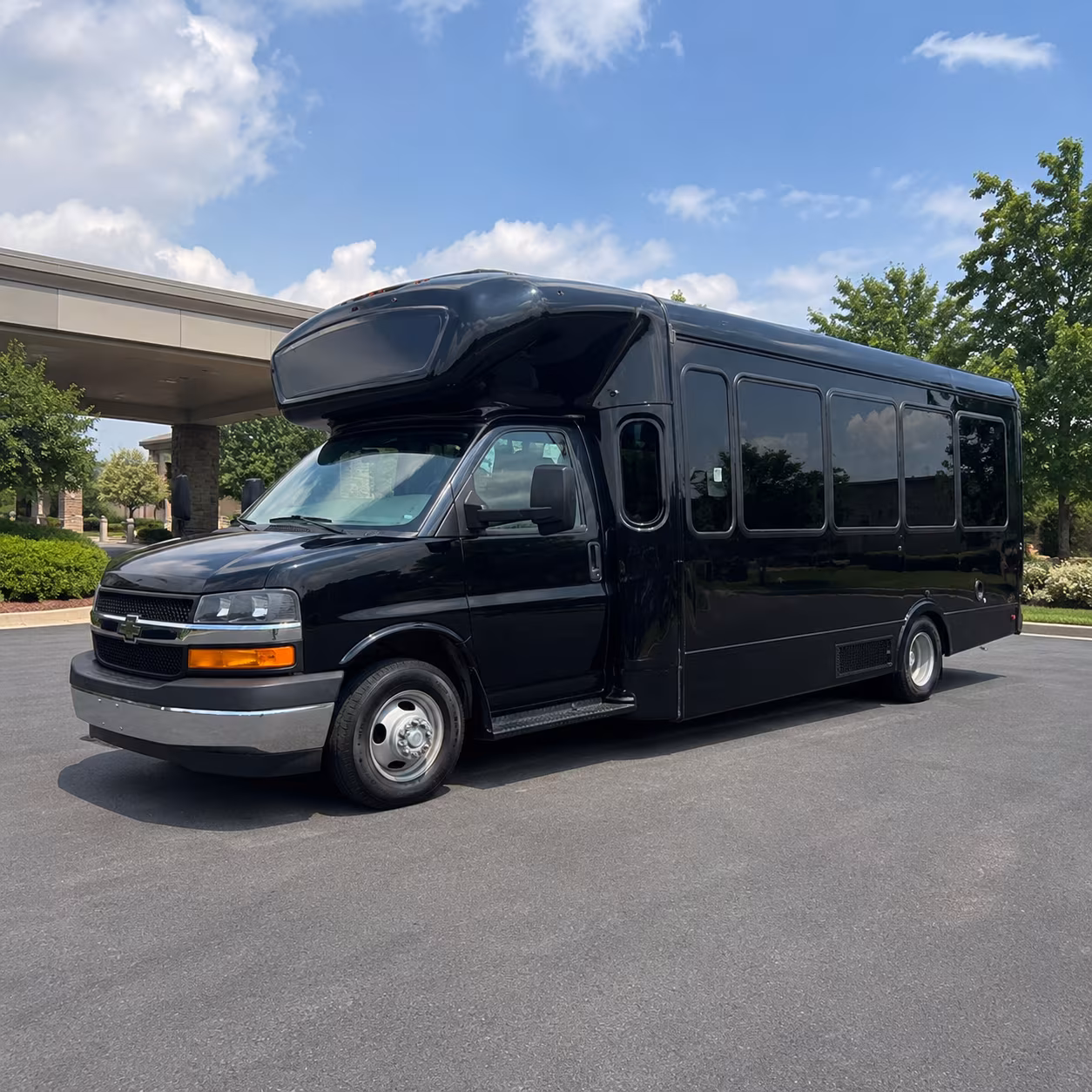 Passenger seating aboard a party bus rental serving Virginia Beach