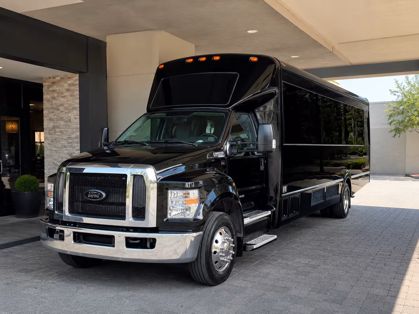 Virginia Beach Bachelor & Bachelorette Transportation party bus exterior