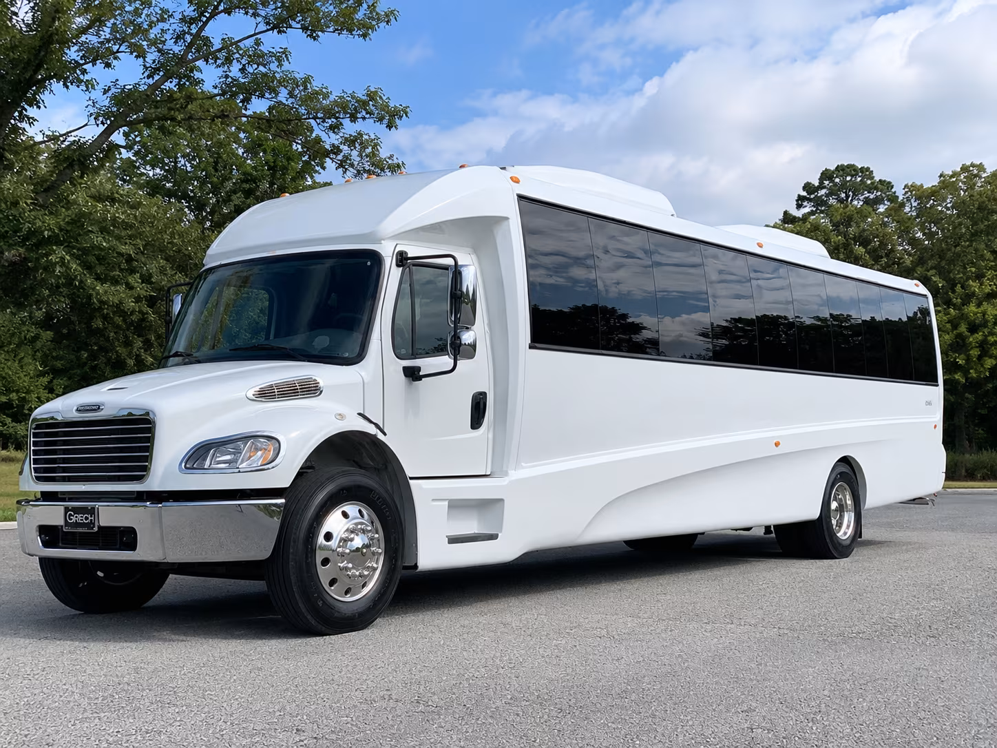 Virginia Beach Bachelor & Bachelorette Transportation party bus exterior