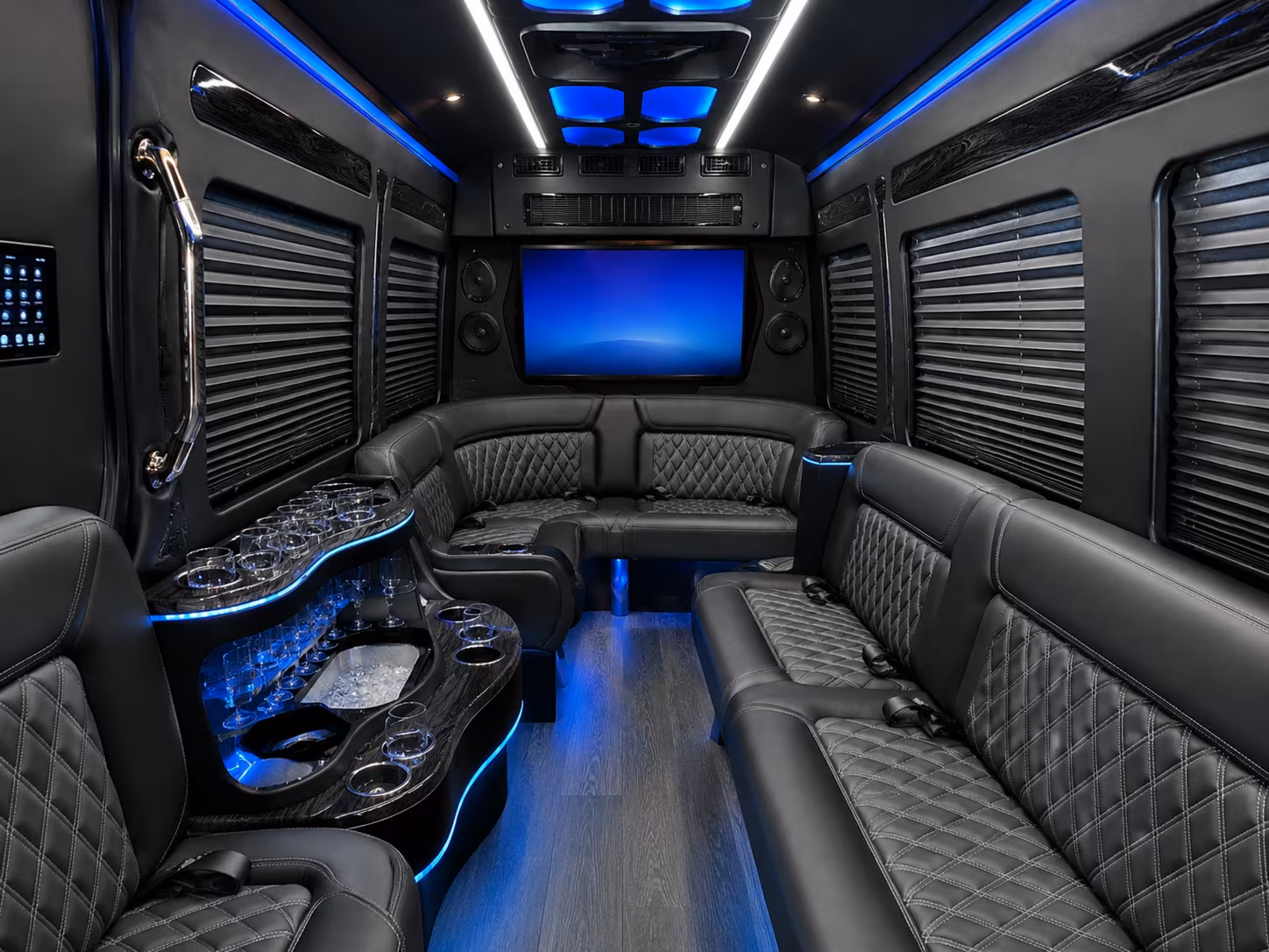Virginia Beach Corporate Transportation party bus exterior