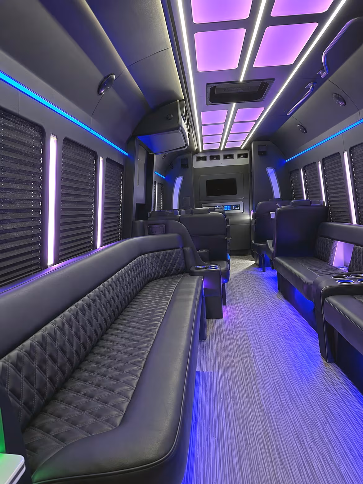 Virginia Beach Private Event Transportation party bus interior