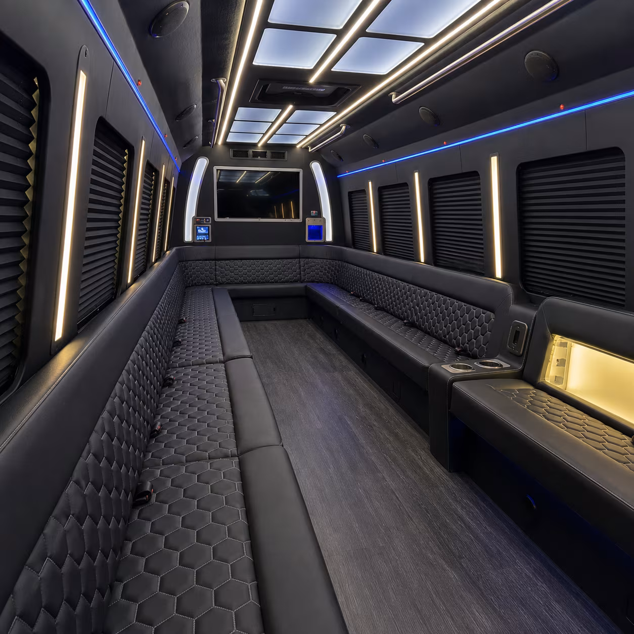 Virginia Beach Prom & Homecoming Transportation party bus exterior