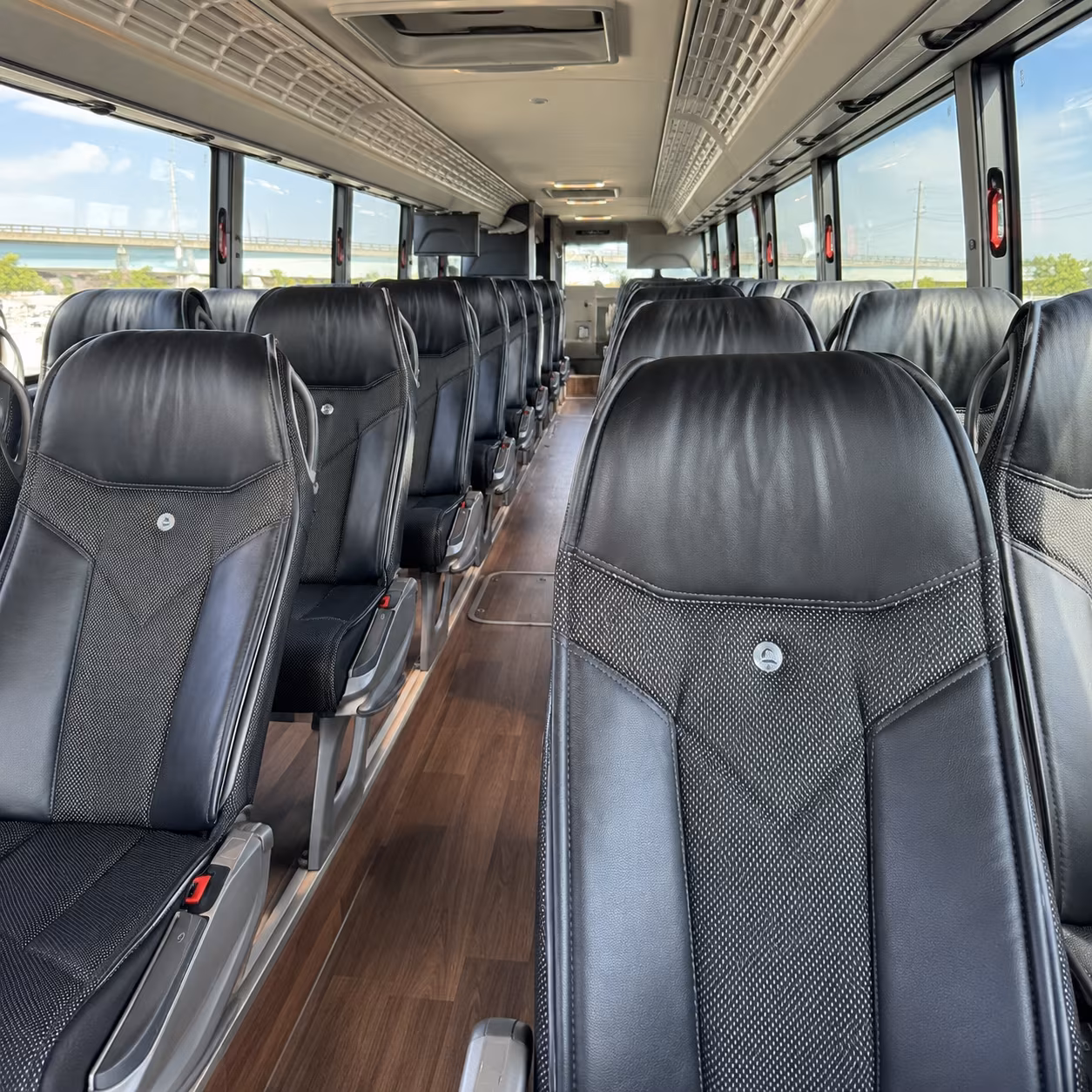 Virginia Beach School Event Transportation party bus exterior