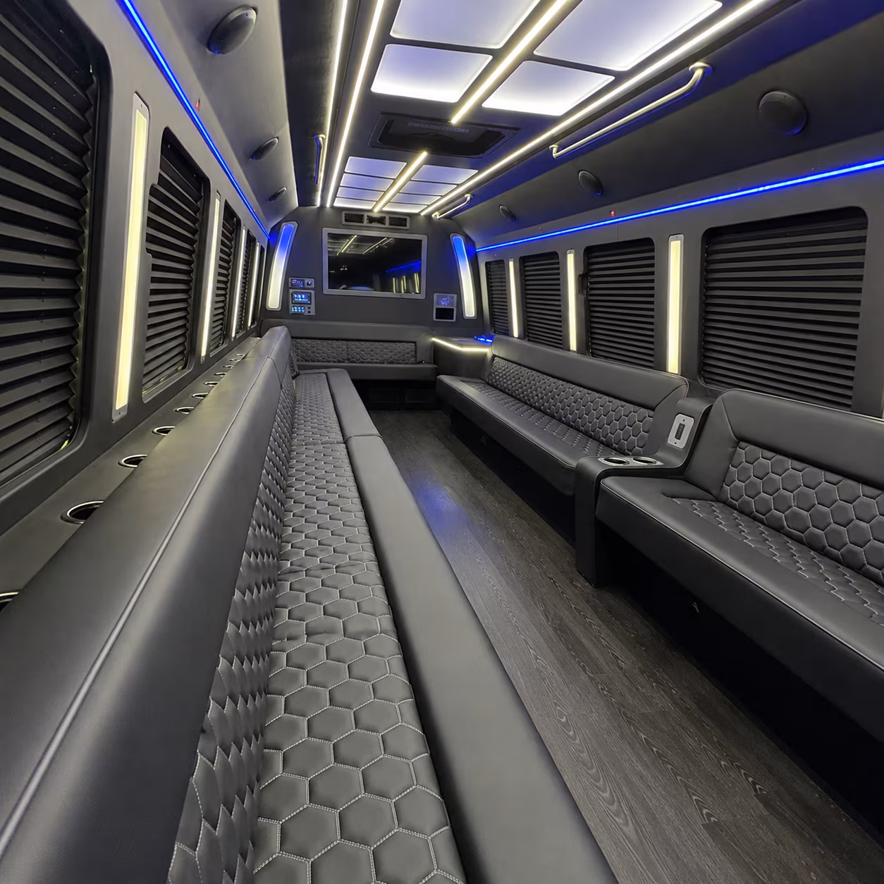 Virginia Beach Sporting Event Transportation party bus exterior
