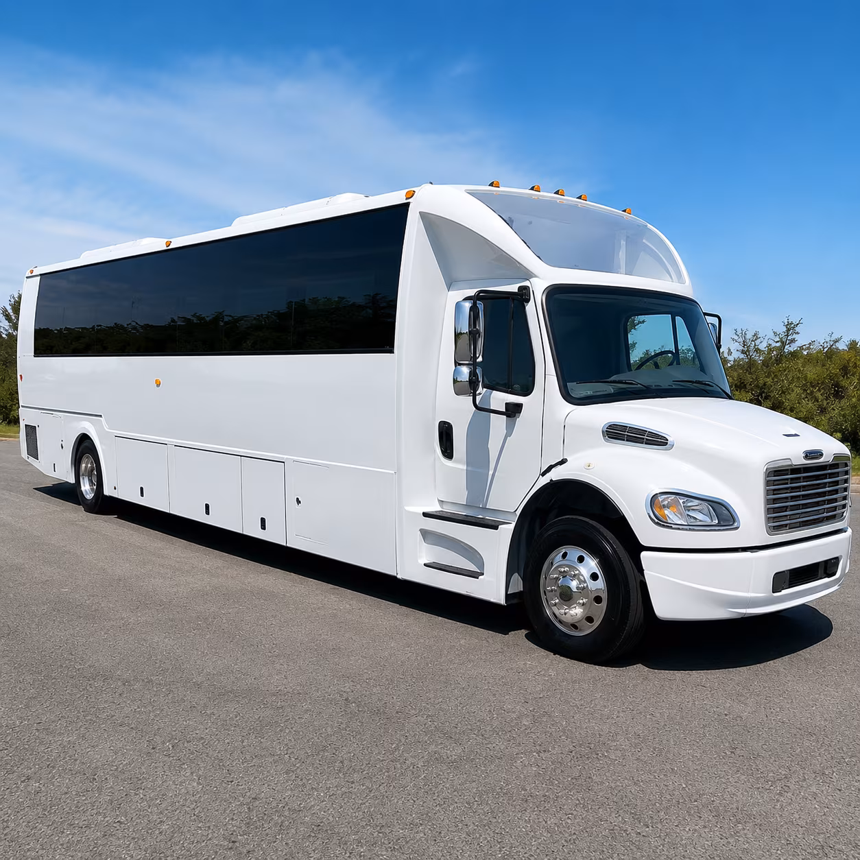 Virginia Beach Wedding Transportation party bus exterior